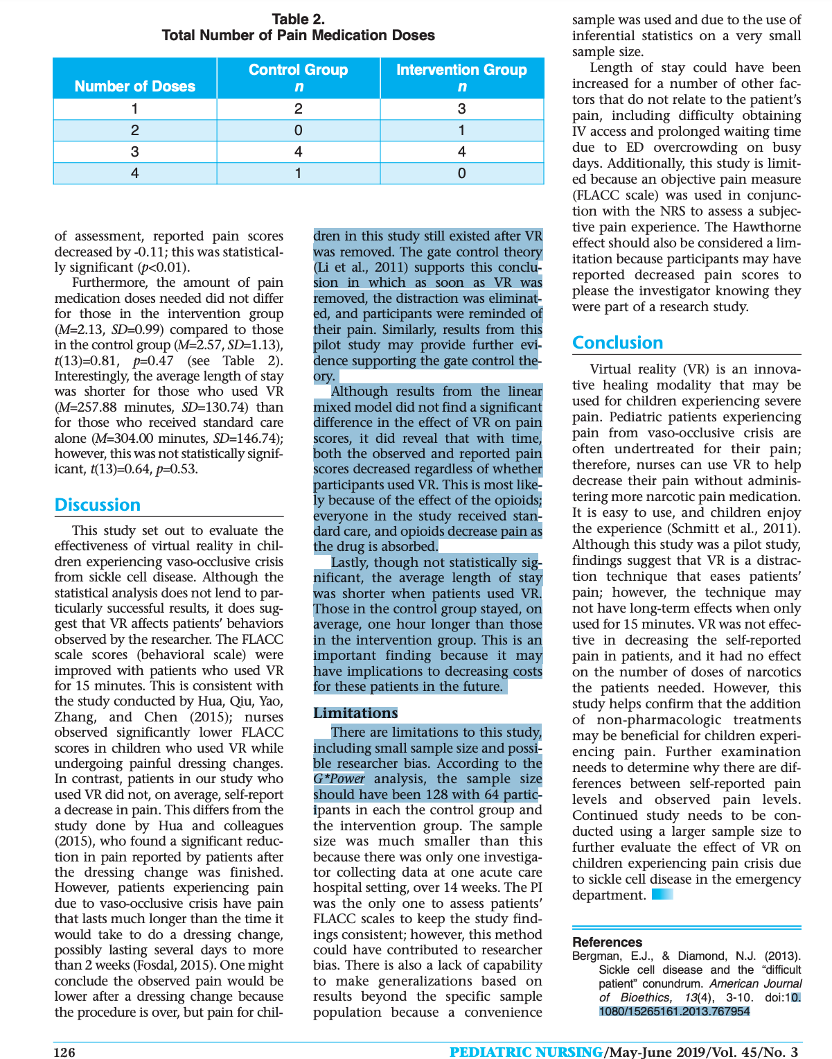 Nursing - Statistics and Probability